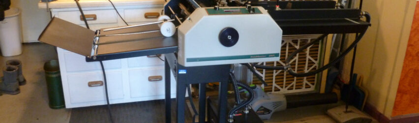 Air assisted Paper Folder Slitter Creaser Perfing FoldMaster Whizard 250